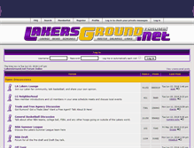 Tablet Screenshot of forums.lakersground.net
